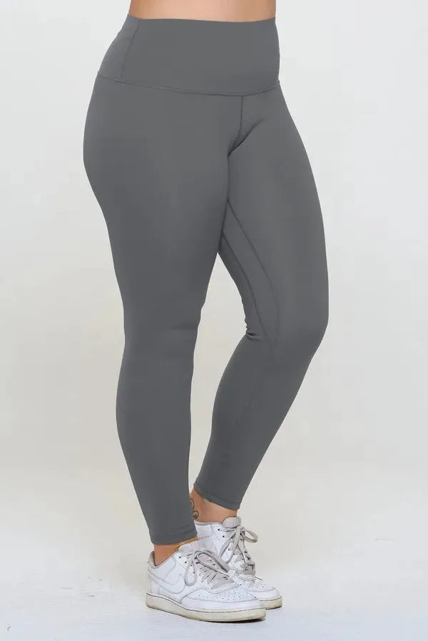 Yelete Full Size Fleece Lined High Waisted Leggings by Yelete