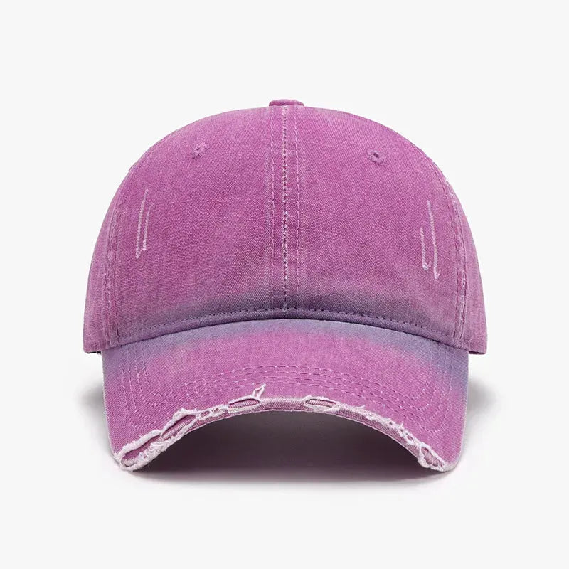 Distressed Washed Adjustable Baseball Cap by Partner Label