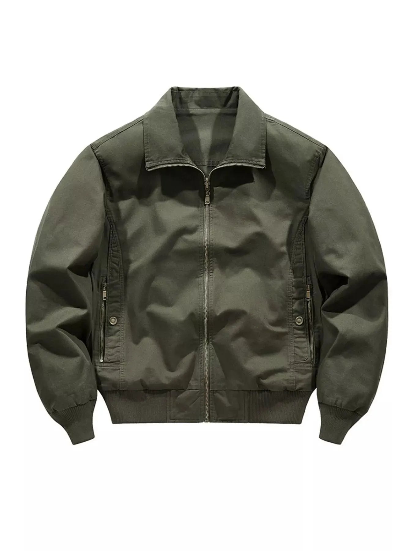 Men's Plus Size Casual Zip Up Jacket by Partner Label