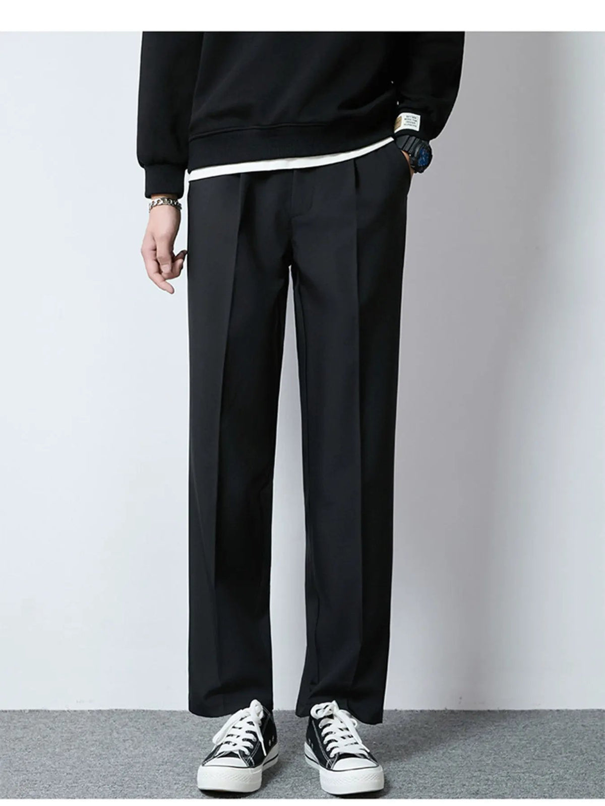 Men's Plus Size Wide Leg Casual Pants by Partner Label