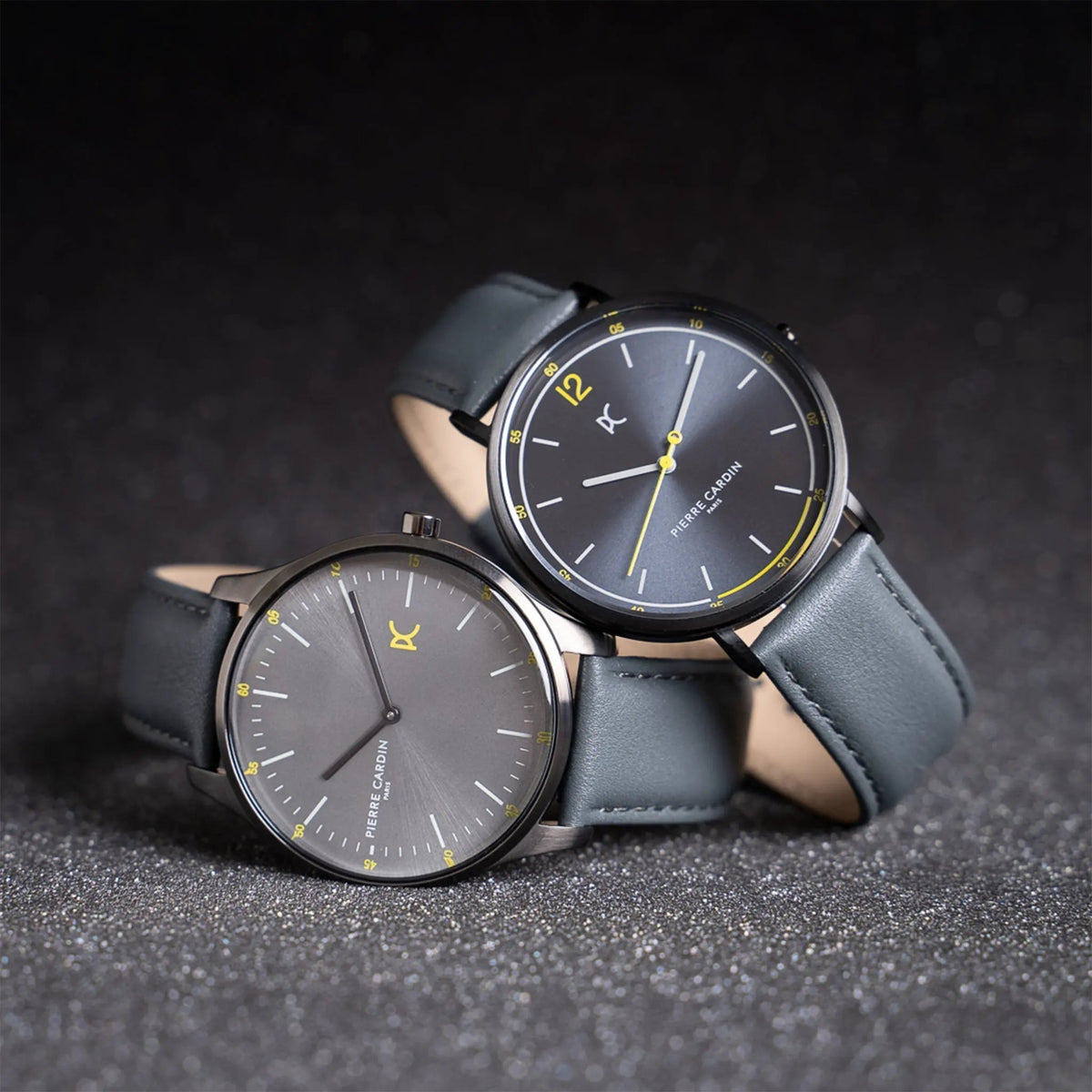 Pierre Cardin Men's Gray Leather & Stainless Steel Watch | Cba.4007 by PIERRE CARDIN