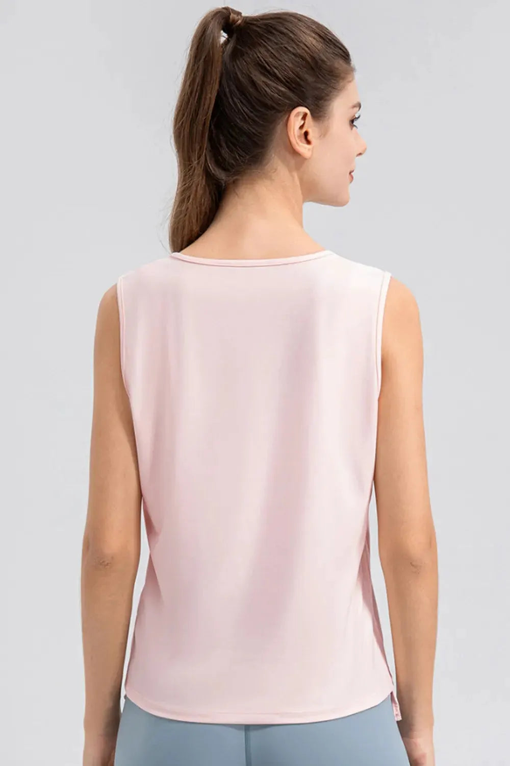 Notched Wide Strap Active Tank by Partner Label