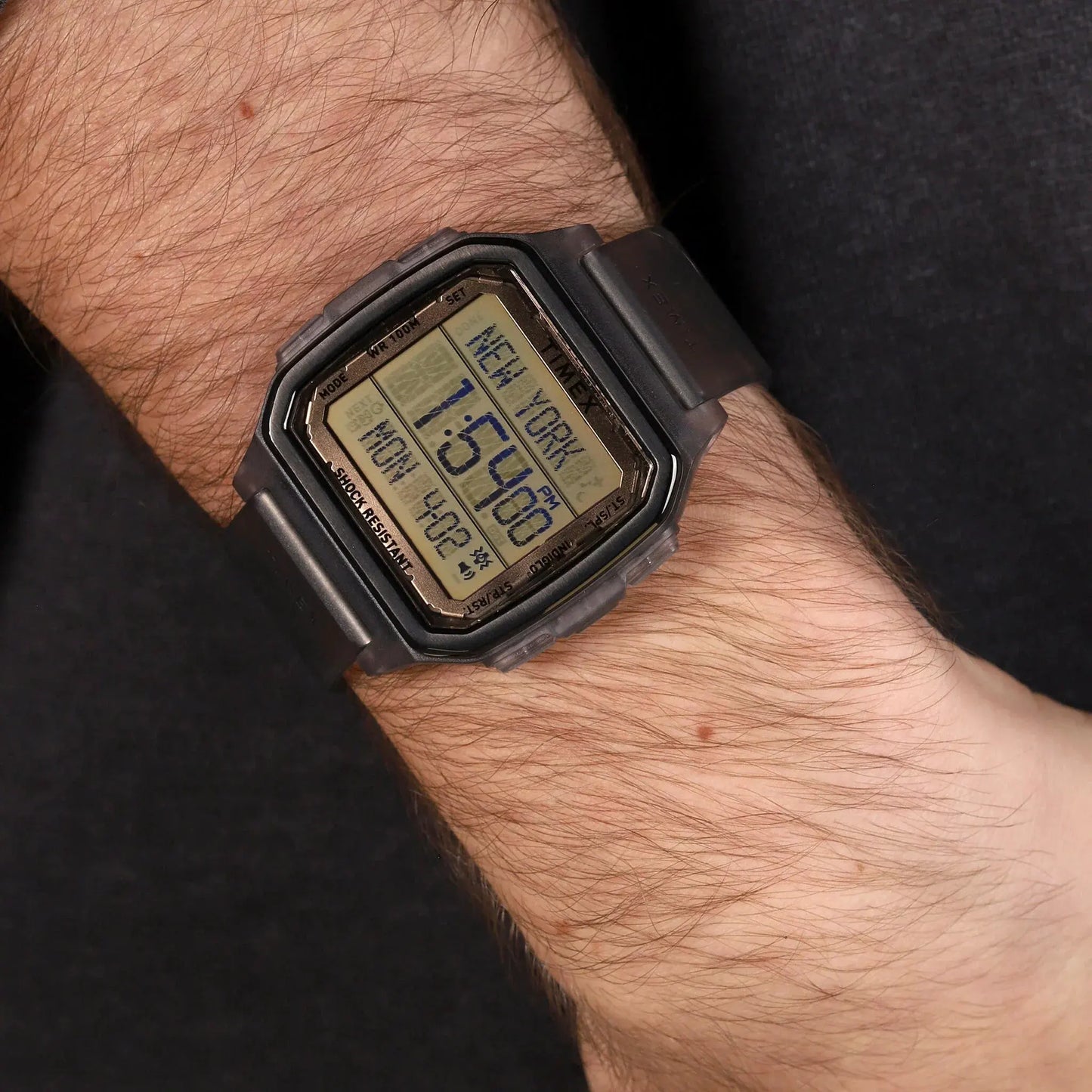 Timex Men's Gray Silicone Watch, Digital Dial | Tw2u56400 by TIMEX