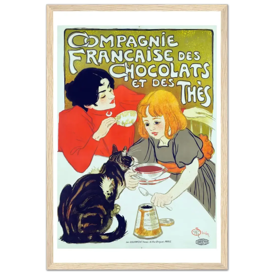 Compagnie Française des Chocolats et des Thés artwork poster by Art-O-Rama Shop