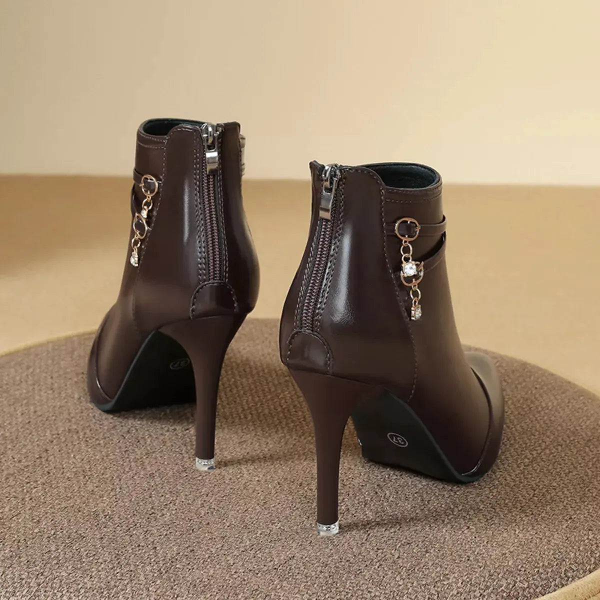 Point Toe Stiletto Boots by Partner Label