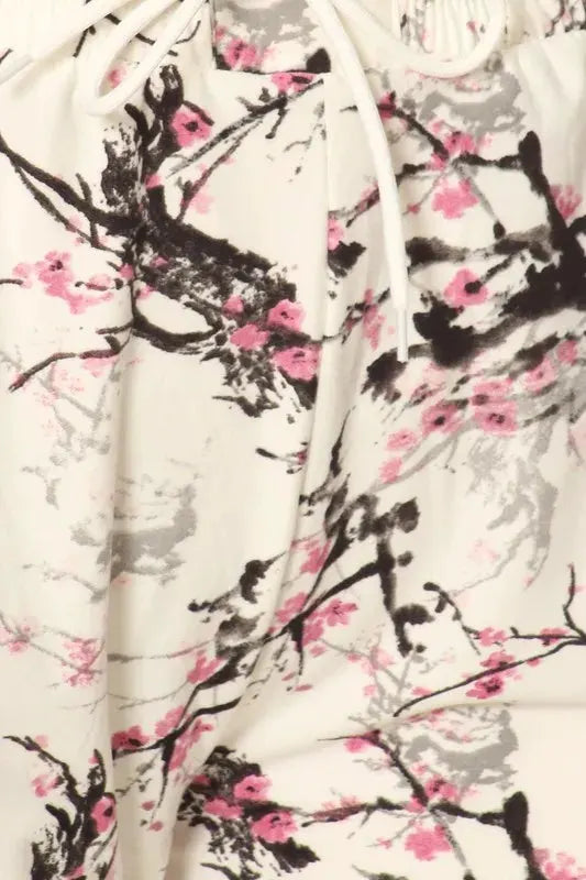 Leggings Depot Full Size Buttery Soft Printed Joggers with Drawstring Plus Size by Leggings Depot
