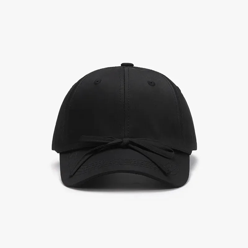Tied Bow Cotton Baseball Cap by Partner Label
