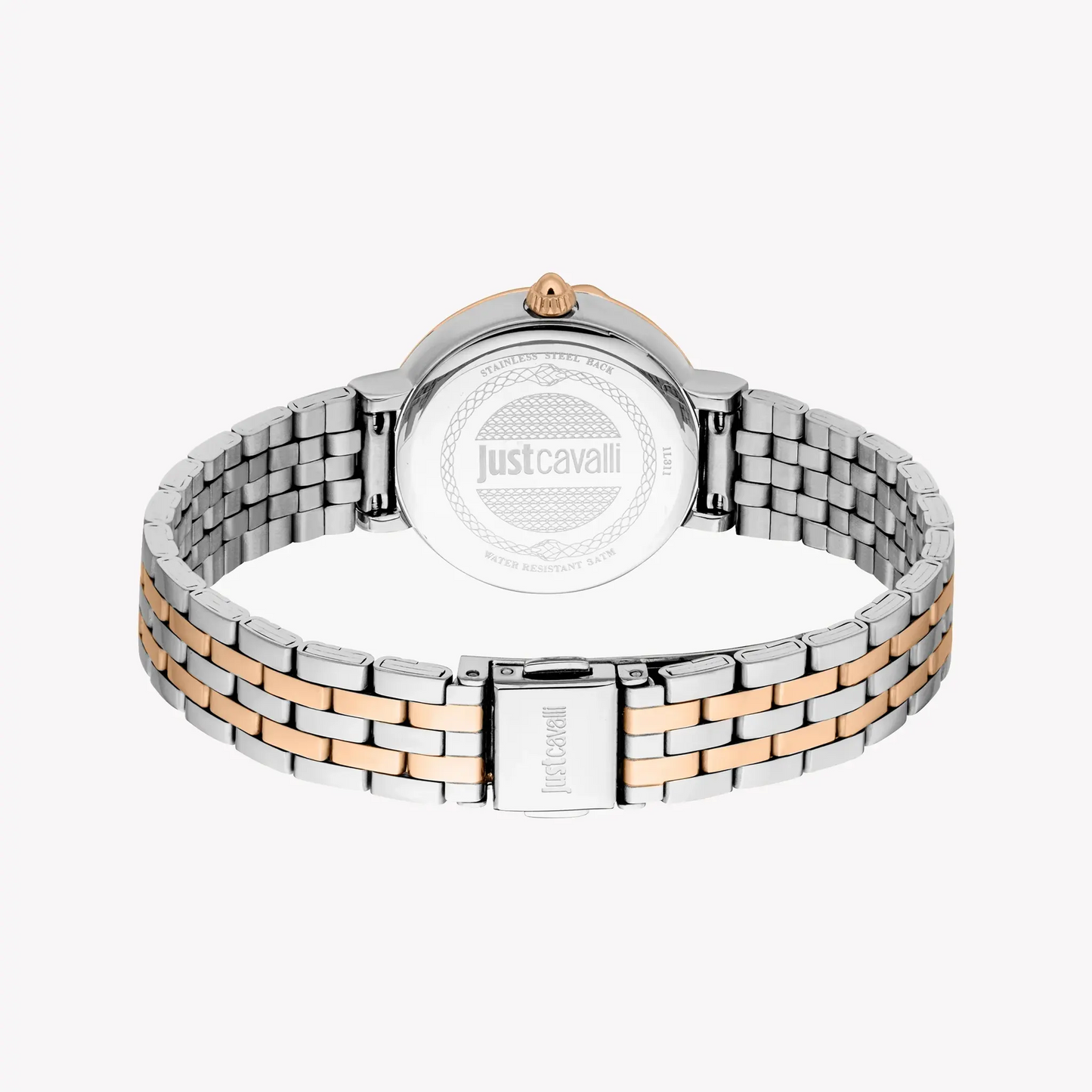 Just Cavalli Women's Two-Tone Watch, Dark Grey Dial | Jc1l311m0075 by JUST CAVALLI