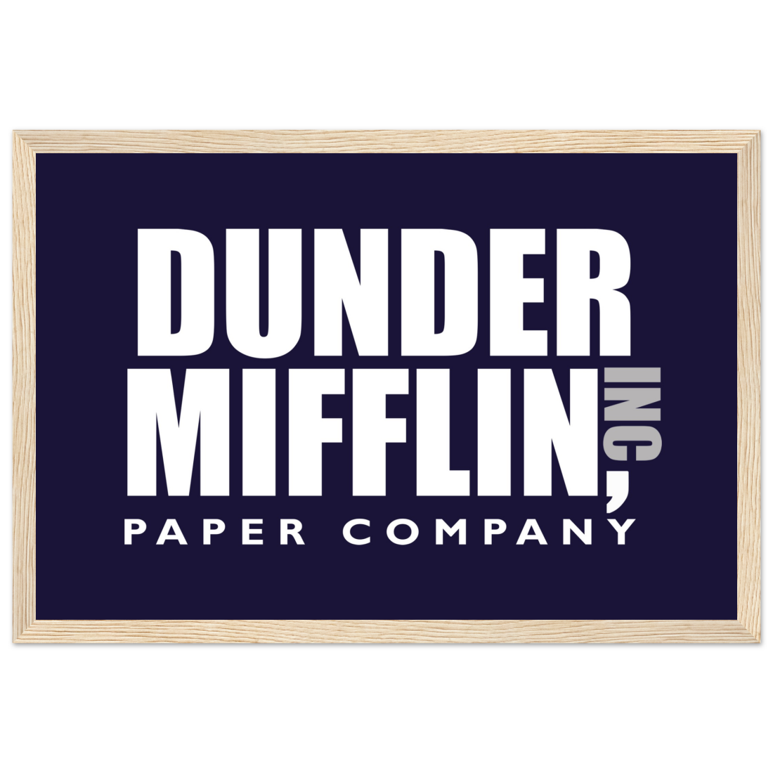 Dunder Mifflin Paper Company, Inc from the Office poster by Art-O-Rama Shop