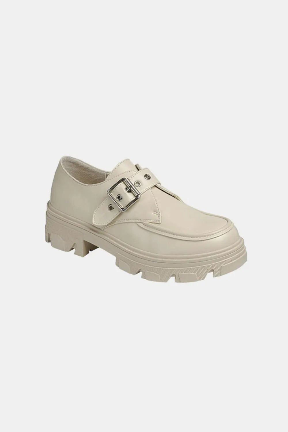Forever Link Buckled Platform Lug Sole Loafers by Forever Link