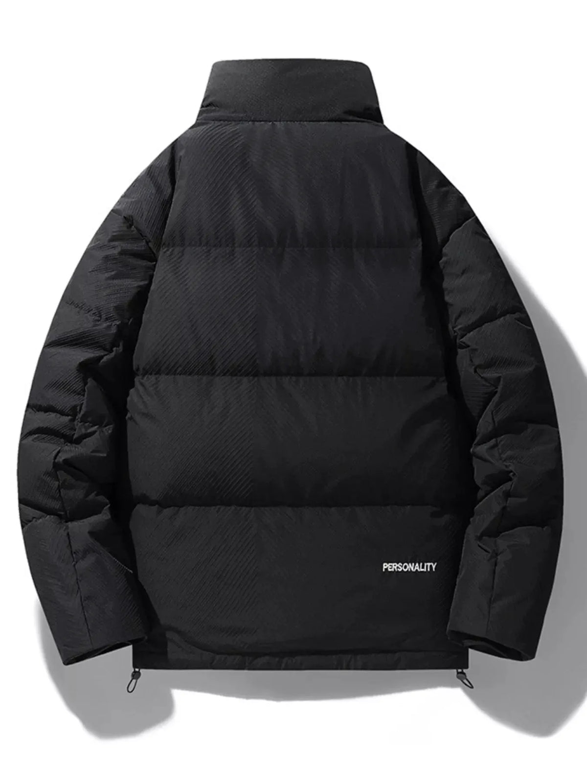 Men's Plus Size Zip Up Padded Puffer Jacket by Partner Label