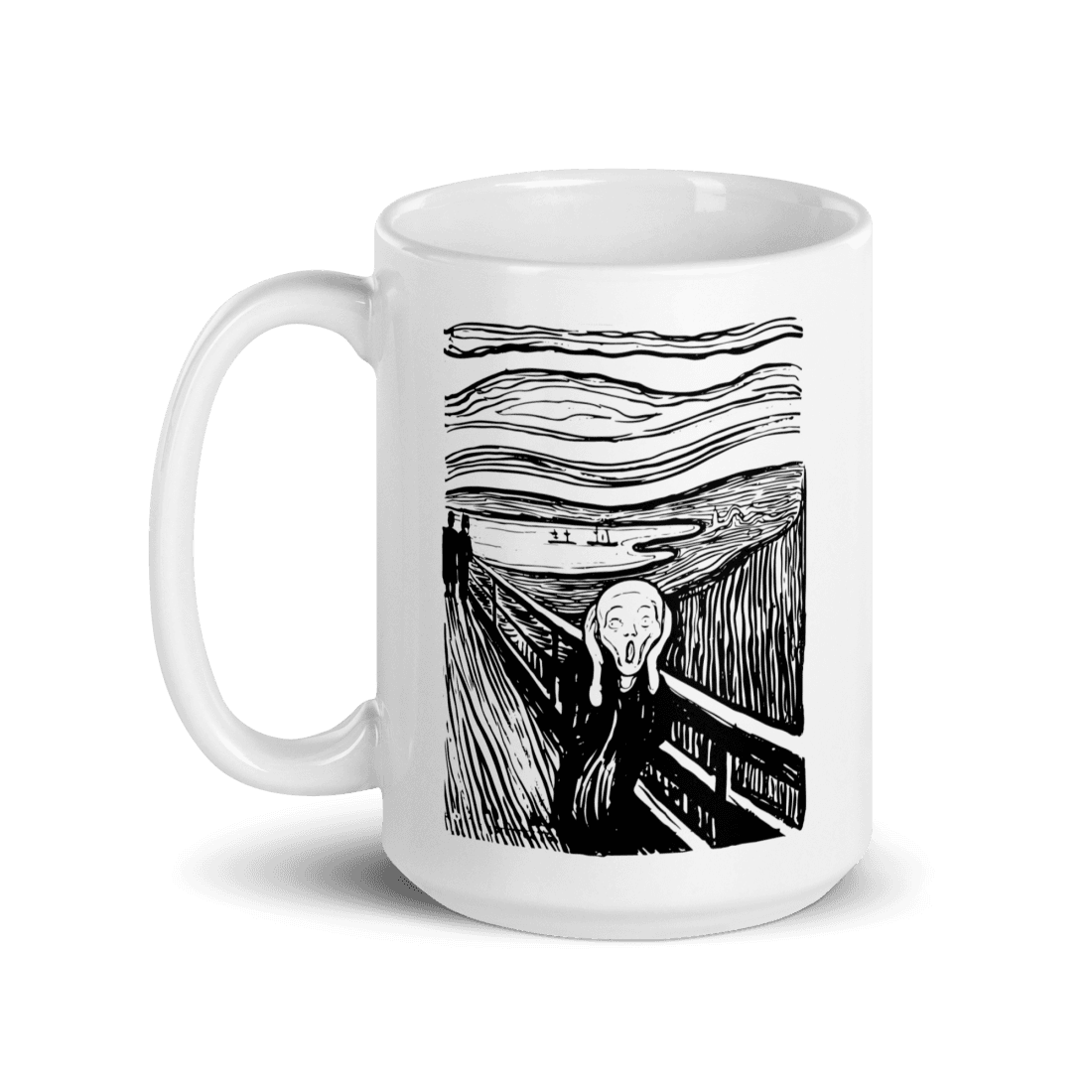 Edvard Munch - The Scream - Sketch Artwork Mug by Art-O-Rama Shop