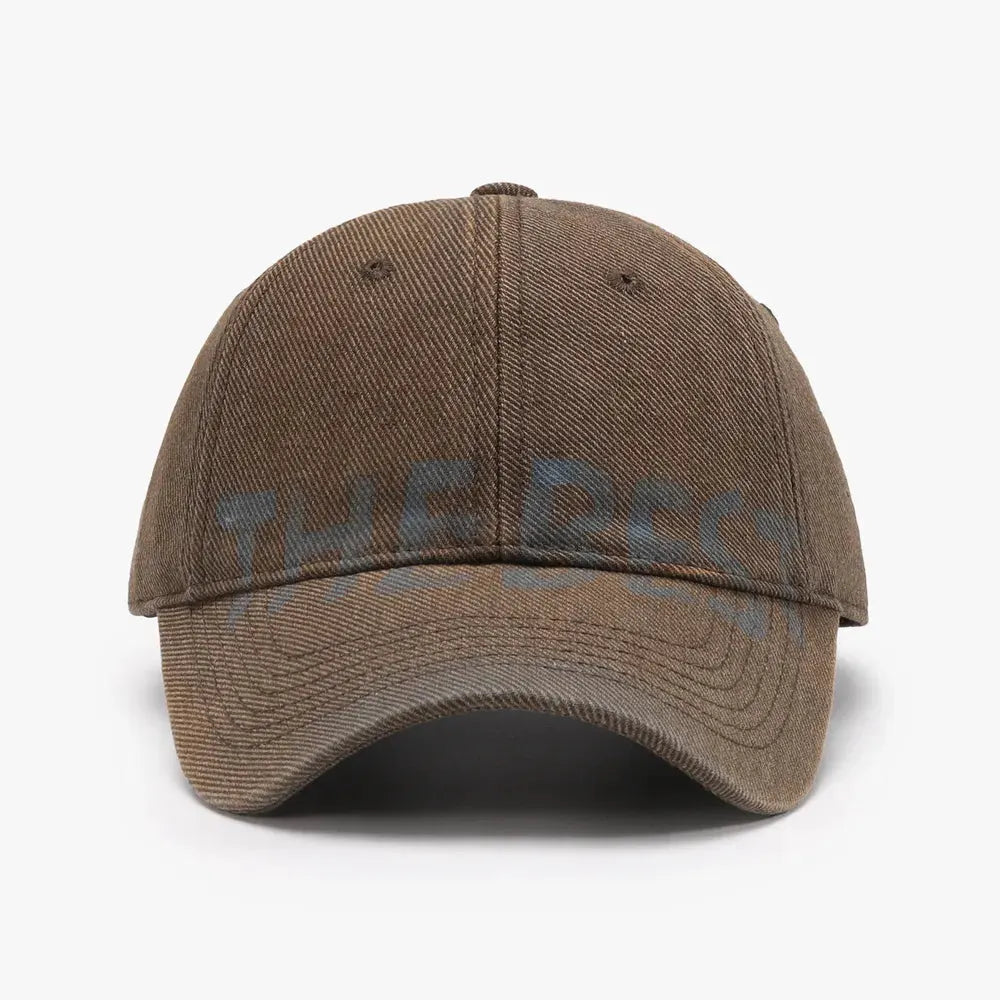 Letter Adjustable Baseball Cap by Partner Label