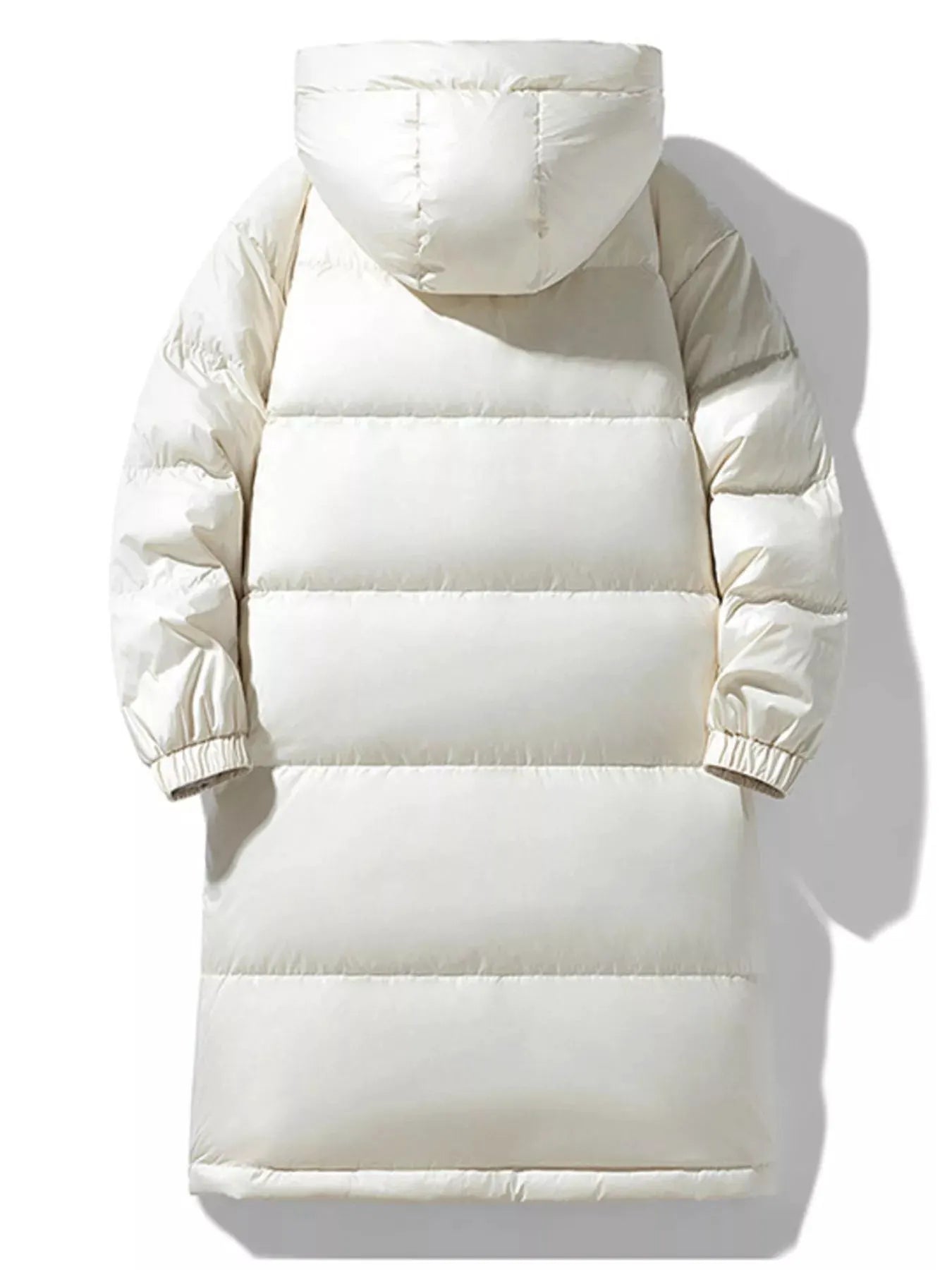 Men's Full Size Longline Hooded Down Coat Plus Size by Partner Label
