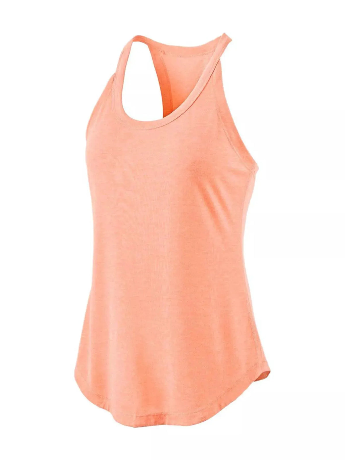 Round Neck Active Tank by Trendsi