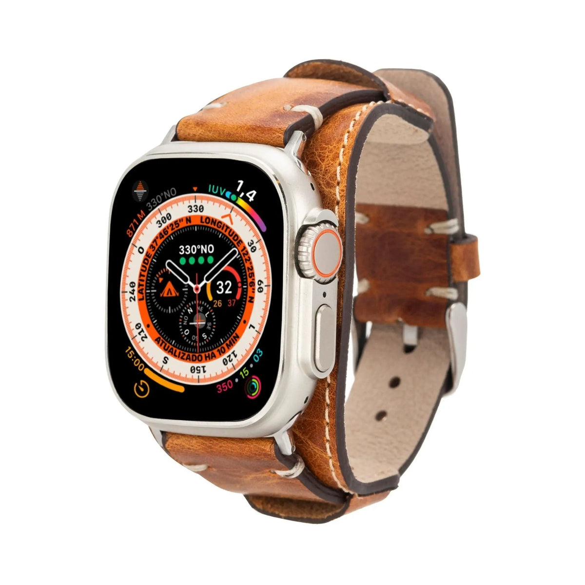 Fort Cuff Leather Bands for Apple Watch 9, Ultra 2 & SE by TORONATA