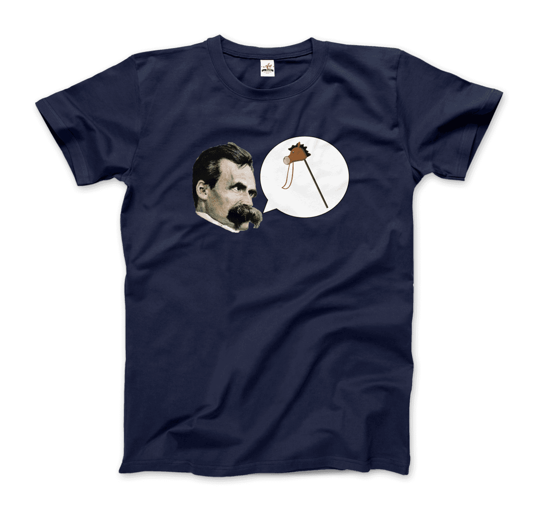 Friedrich Nietzche Turin Horse Comic Style t-shirt by Art-O-Rama Shop
