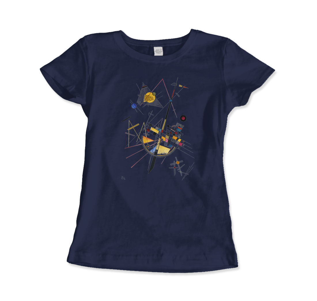 Kandinsky Delicate Tension. No. 85 1923 artwork t-shirt by Art-O-Rama Shop