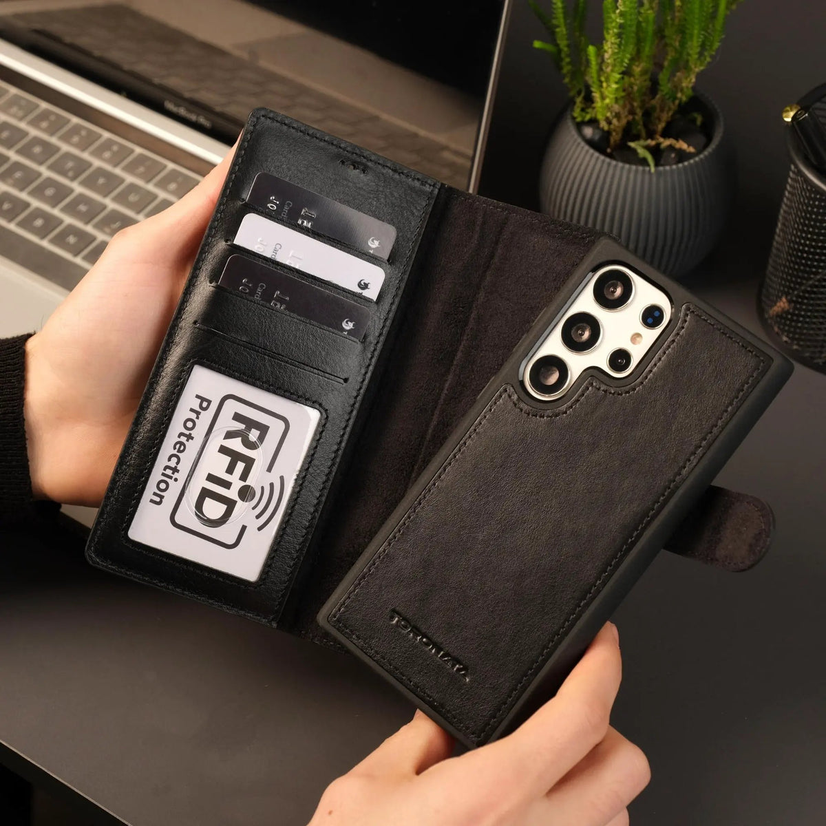 Leather Samsung Galaxy S25 Ultra Wallet Case | Buffalo by TORONATA