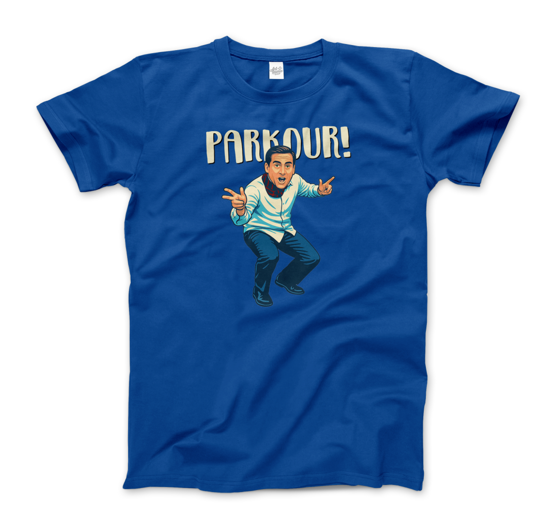 Michael Scott Parkour t-shirt by Art-O-Rama Shop
