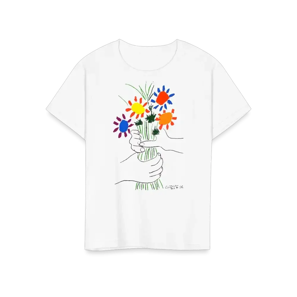 Pablo Picasso Bouquet of Peace 1958 artwork t-shirt by Art-O-Rama Shop