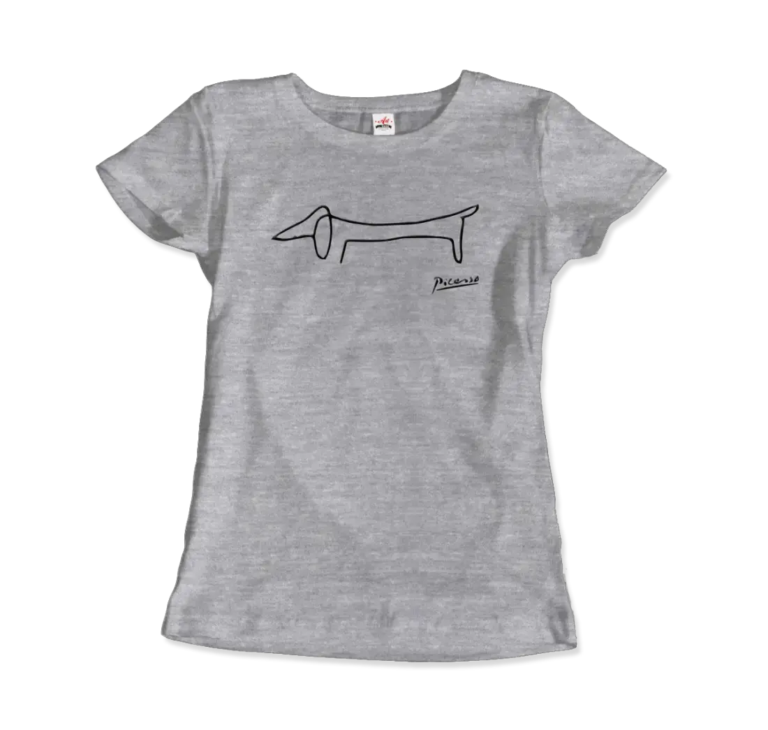 Pablo Picasso Dachshund Dog (Lump) artwork t-shirt by Art-O-Rama Shop