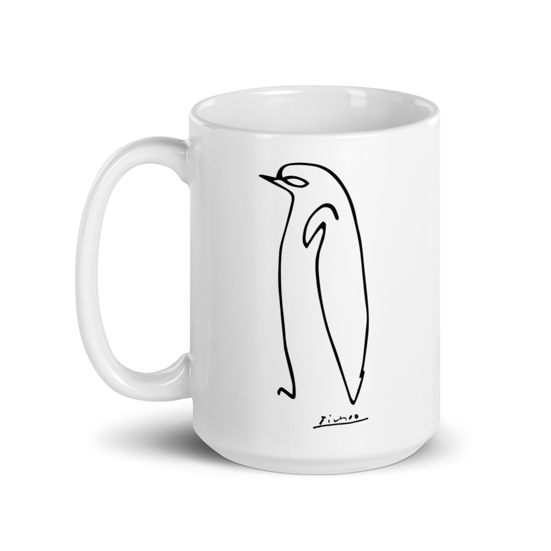 Pablo Picasso Penguin Line Artwork Mug by Art-O-Rama Shop
