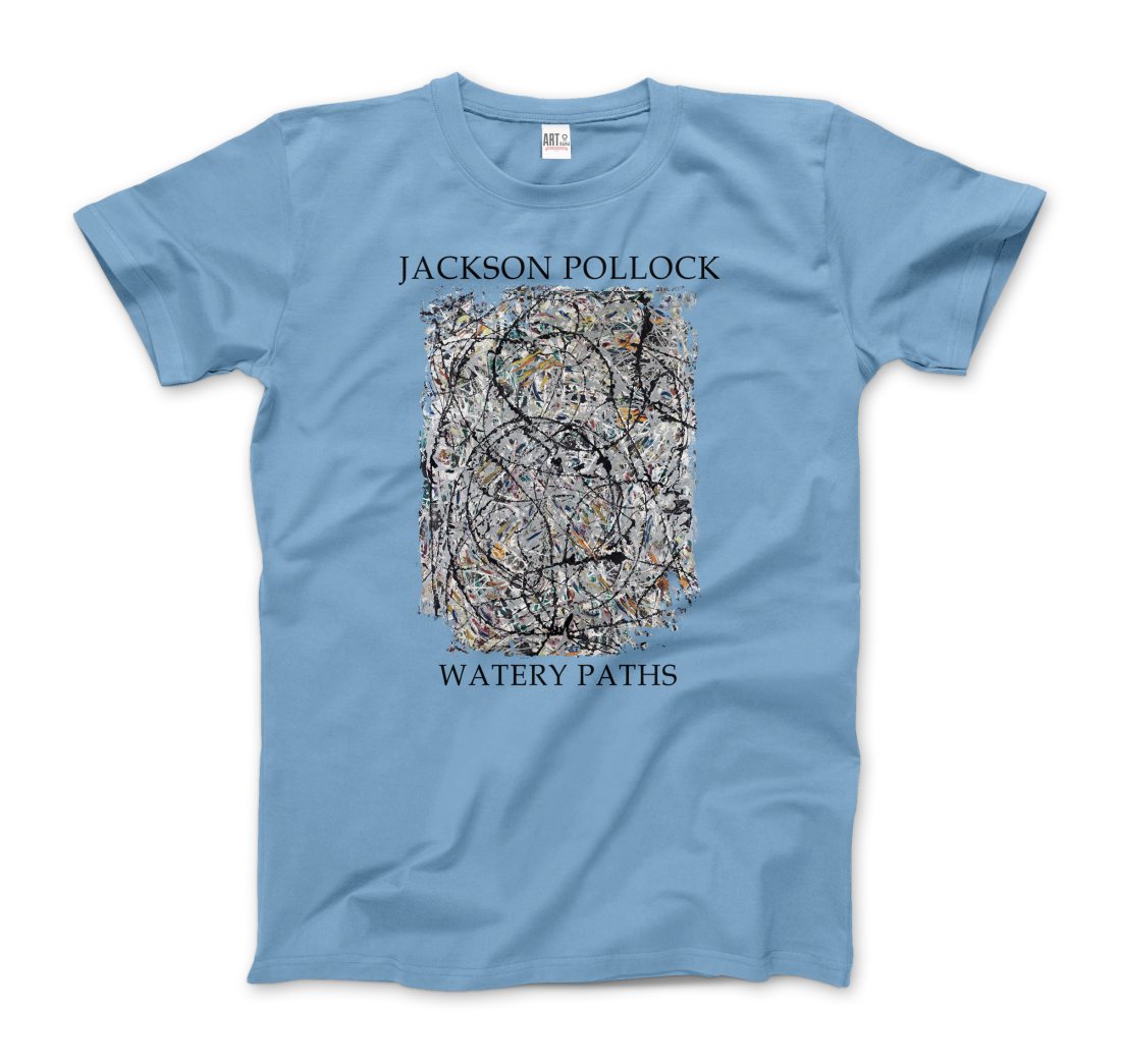Pollock Watery Paths 1947 artwork t-shirt by Art-O-Rama Shop