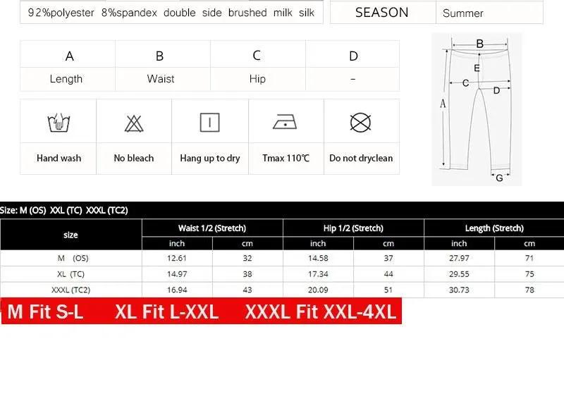 Women Stretch Capri Pants Blue Tie-dye Print High Waist Mid-Calf Casual Fitness Leggings Plus Size by Vimost Shop