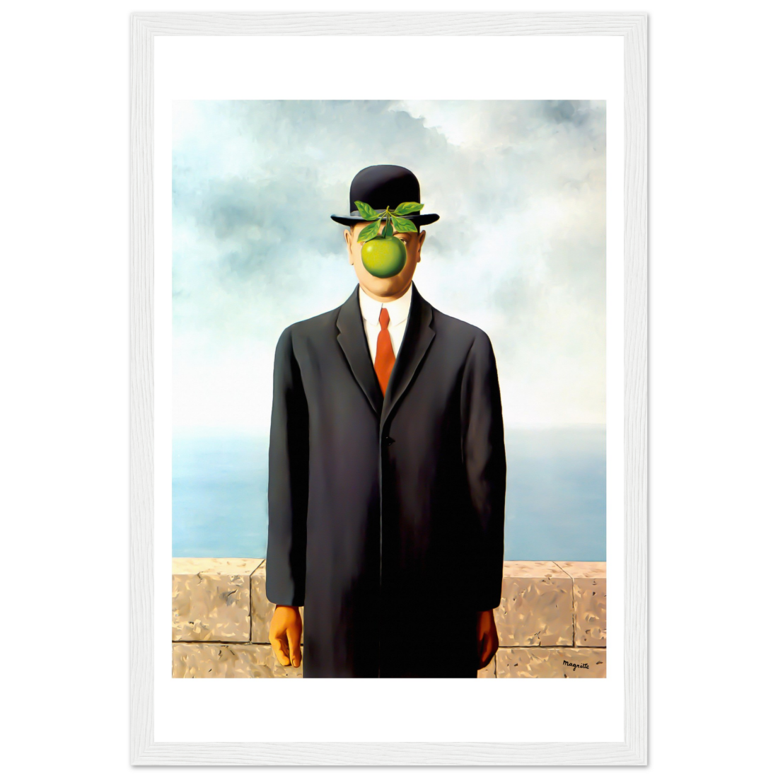 Rene Magritte the Son of Man, 1964 artwork poster by Art-O-Rama Shop