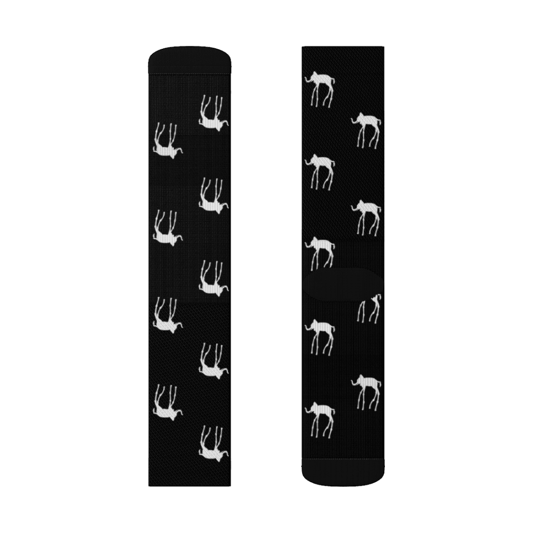 Salvador Dali The Elephants Artwork Pattern Socks by Art-O-Rama Shop