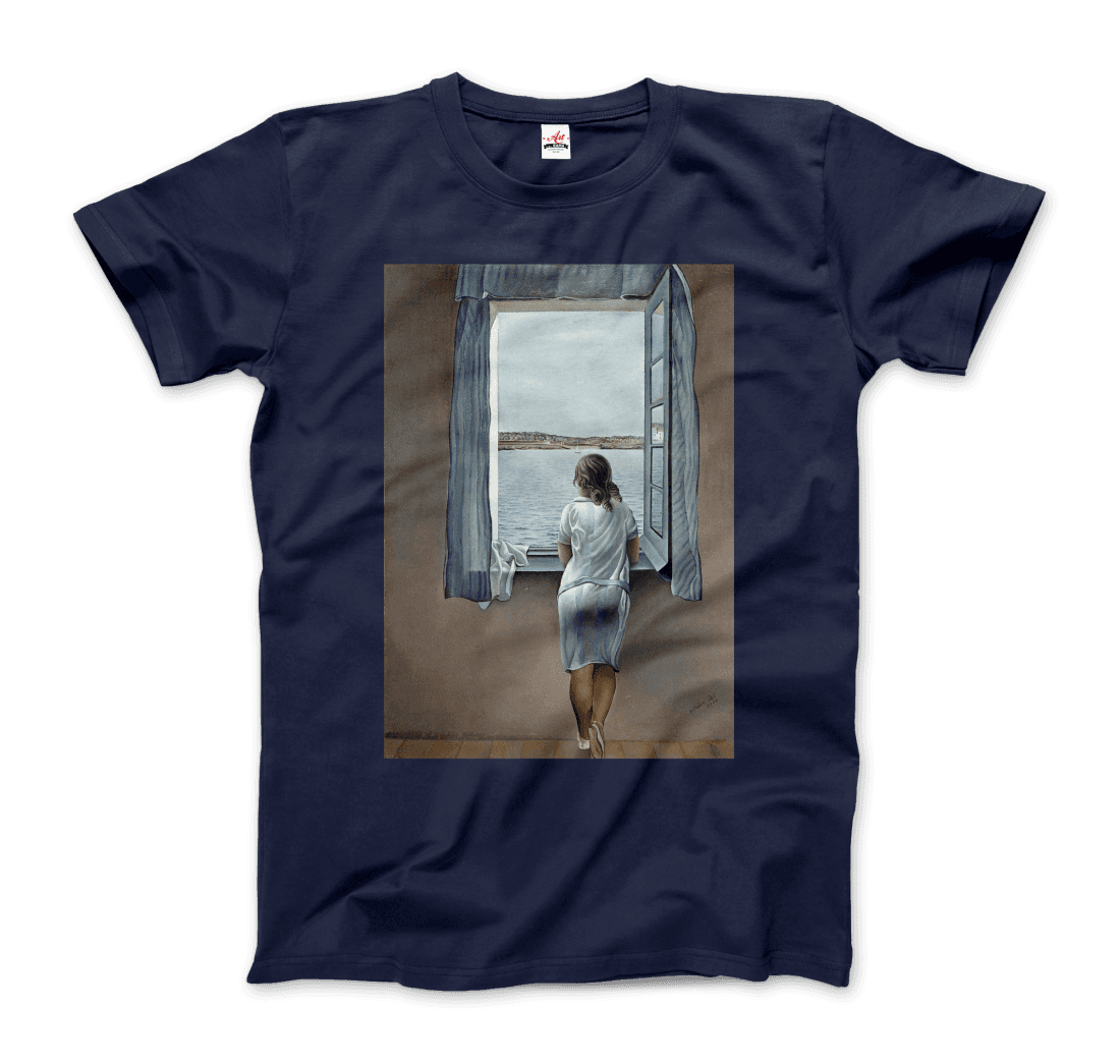 Salvador Dali Young Woman at a Window artwork t-shirt by Art-O-Rama Shop