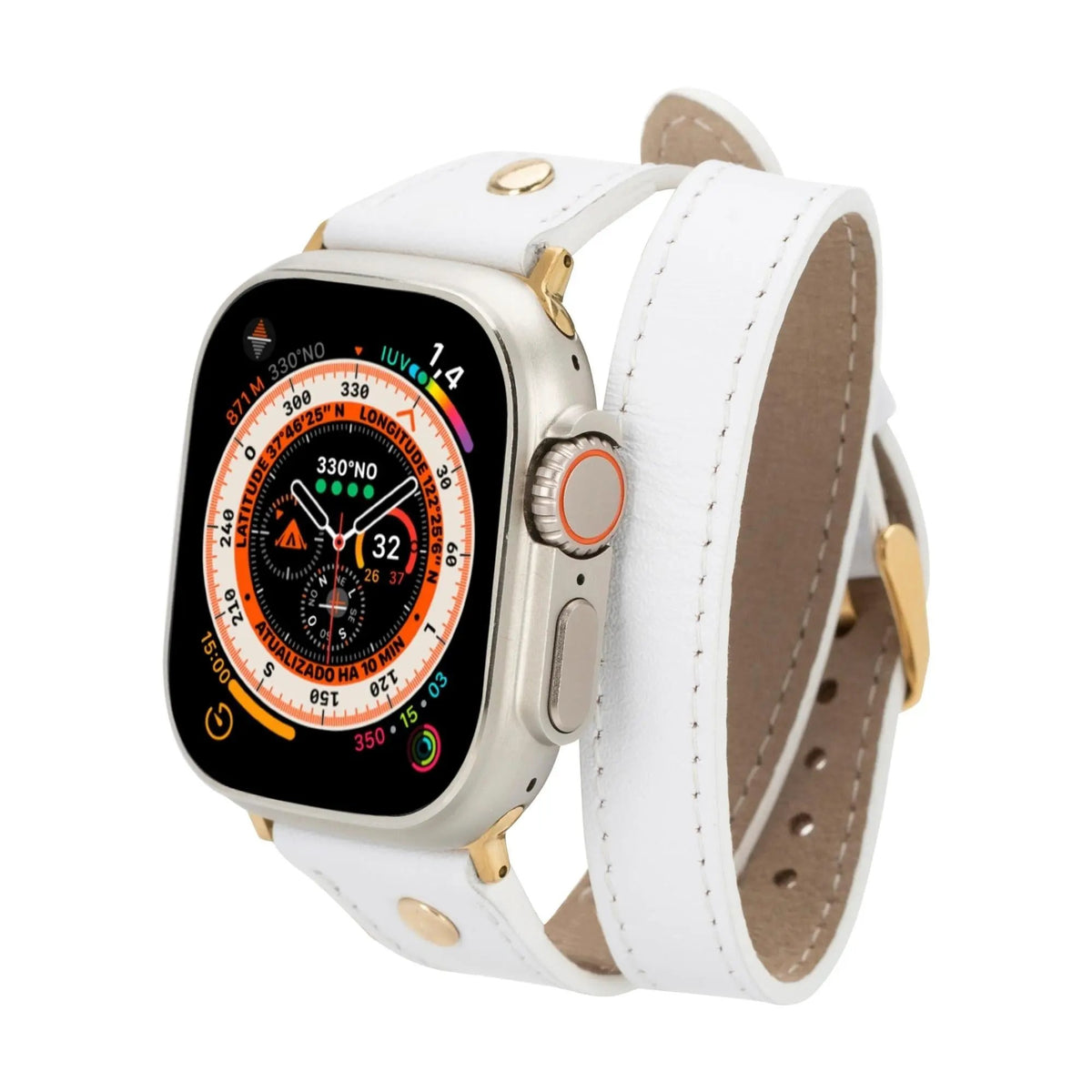 Syracuse Double Tour Leather Bands for Apple Watch 9, Ultra 2 and SE by TORONATA