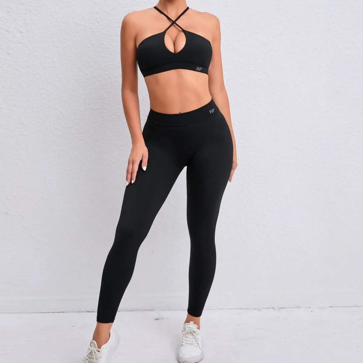 V Back Leggings by Rockstar Peach