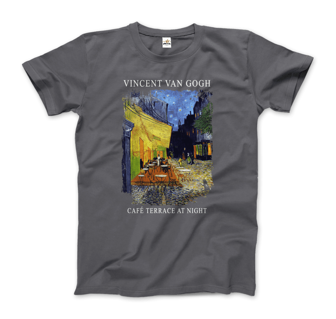 Vincent Van Gogh Cafe Terrace at Night, 1888 artwork t-shirt by Art-O-Rama Shop
