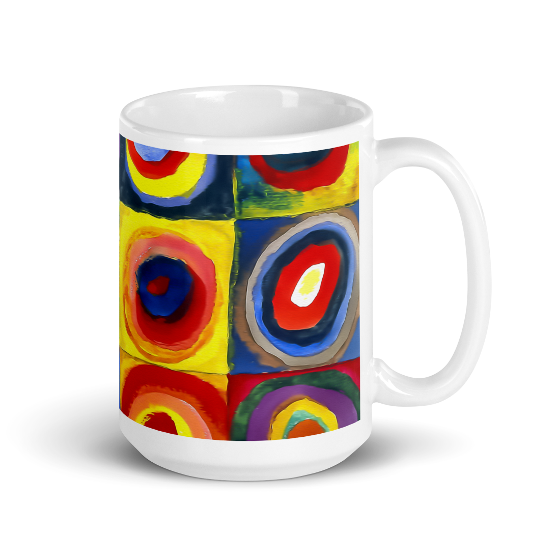 Wassily Kandinsky, Farbstudie - Color Study, Squares with Concentric Circles, 1913 Artwork Mug by Art-O-Rama Shop