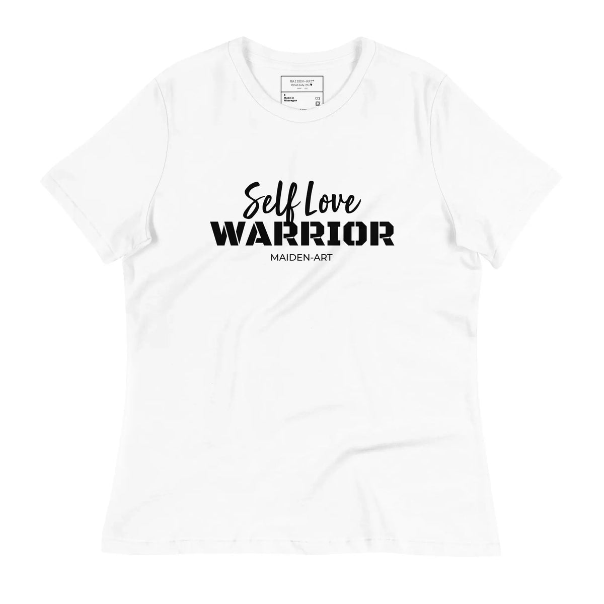 Women's relaxed t-shirt Self Love Warrior by Maiden-Art