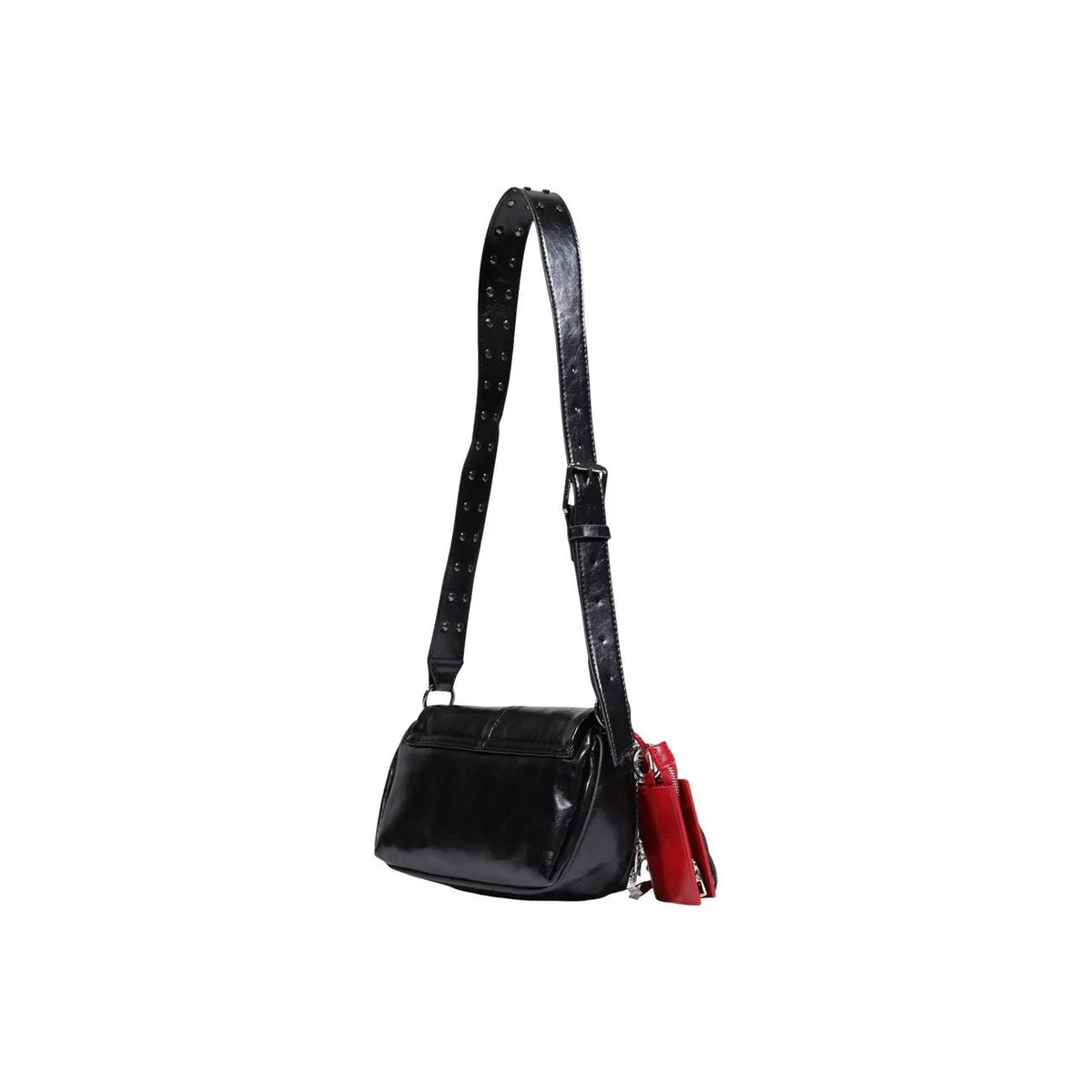Desigual Women Black Stylish Shoulder Bag Featuring Inside Pocket Charm by Desigual