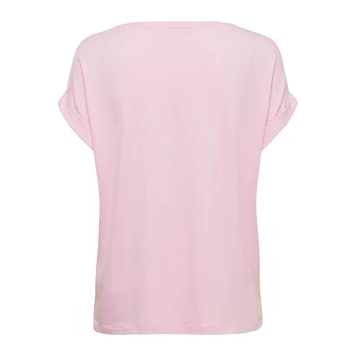 Only Women Pink Luxe Viscose Blend Comfortable Short Sleeve T Shirt by Only