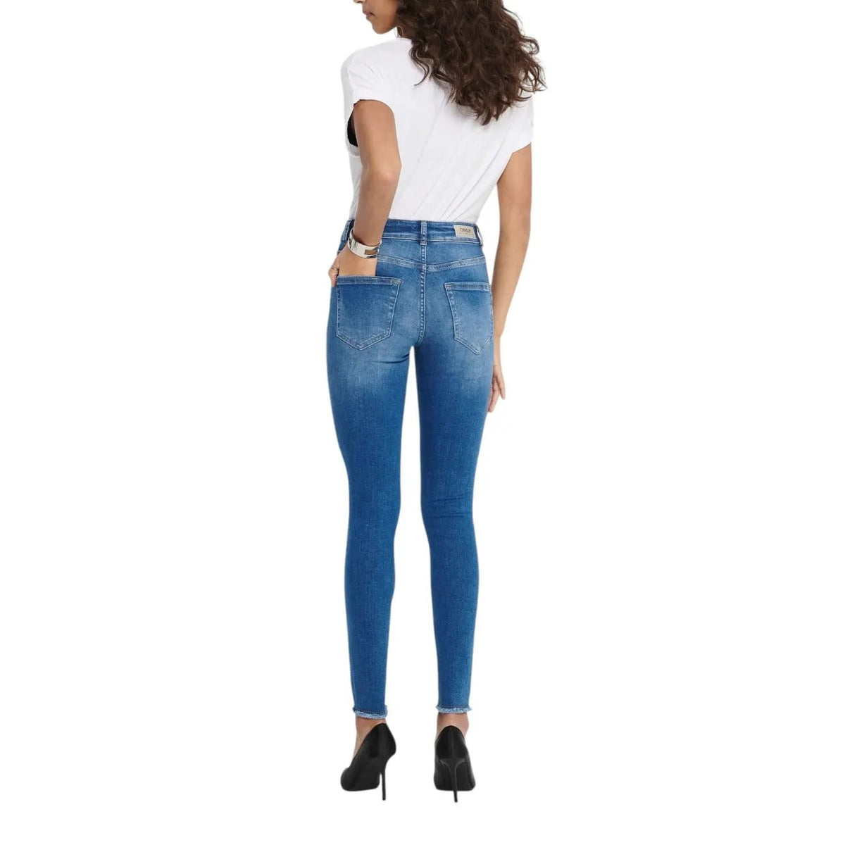 Only Womens Classic Stretch Cotton Casual Blue Jeans Daily Wear by Only