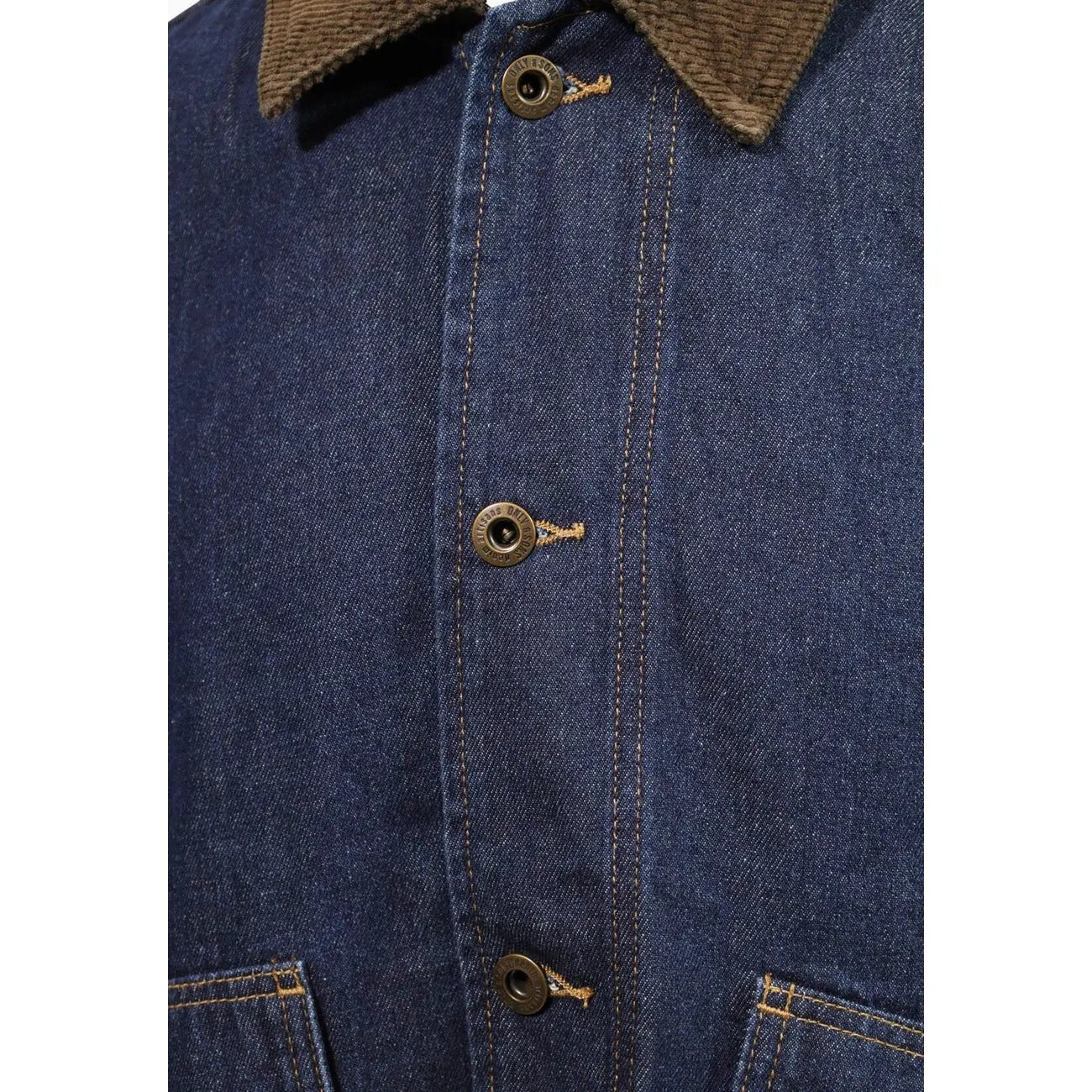 Only & Sons Men Blue Denim Jacket Button Fastening Casual Wear by Only & Sons