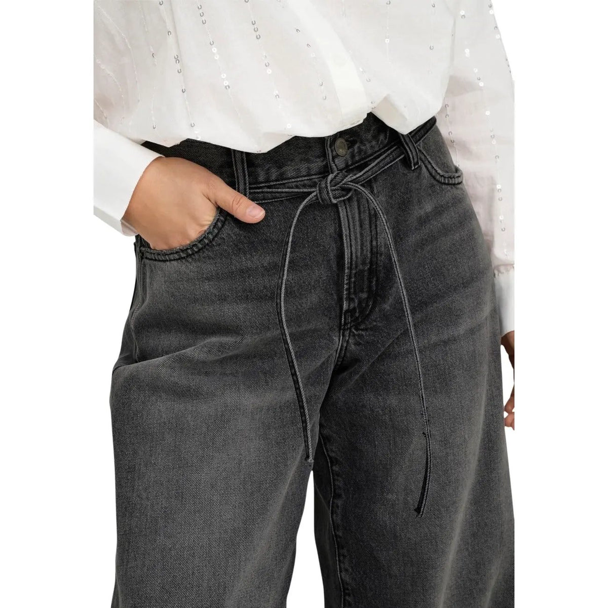 Only Women Straight Jeans Premium Cotton Belt For Casual Wear by Only