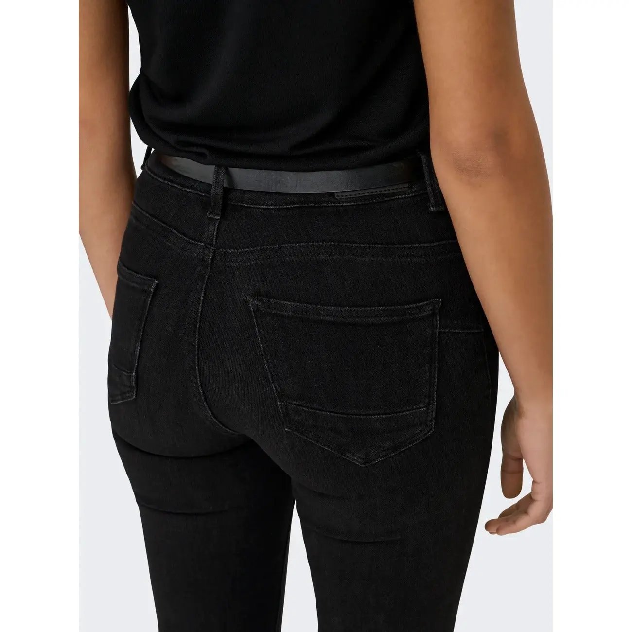 Only Women Black Organic Cotton Stretch Skinny Jeans Ultimate Comfort by Only