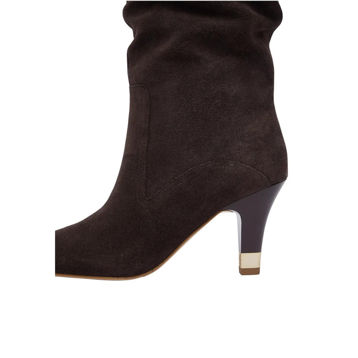 Liu Jo Women Brown Leather Slouchy Mid Calf Heel Boots Winter Stylish by Liu Jo