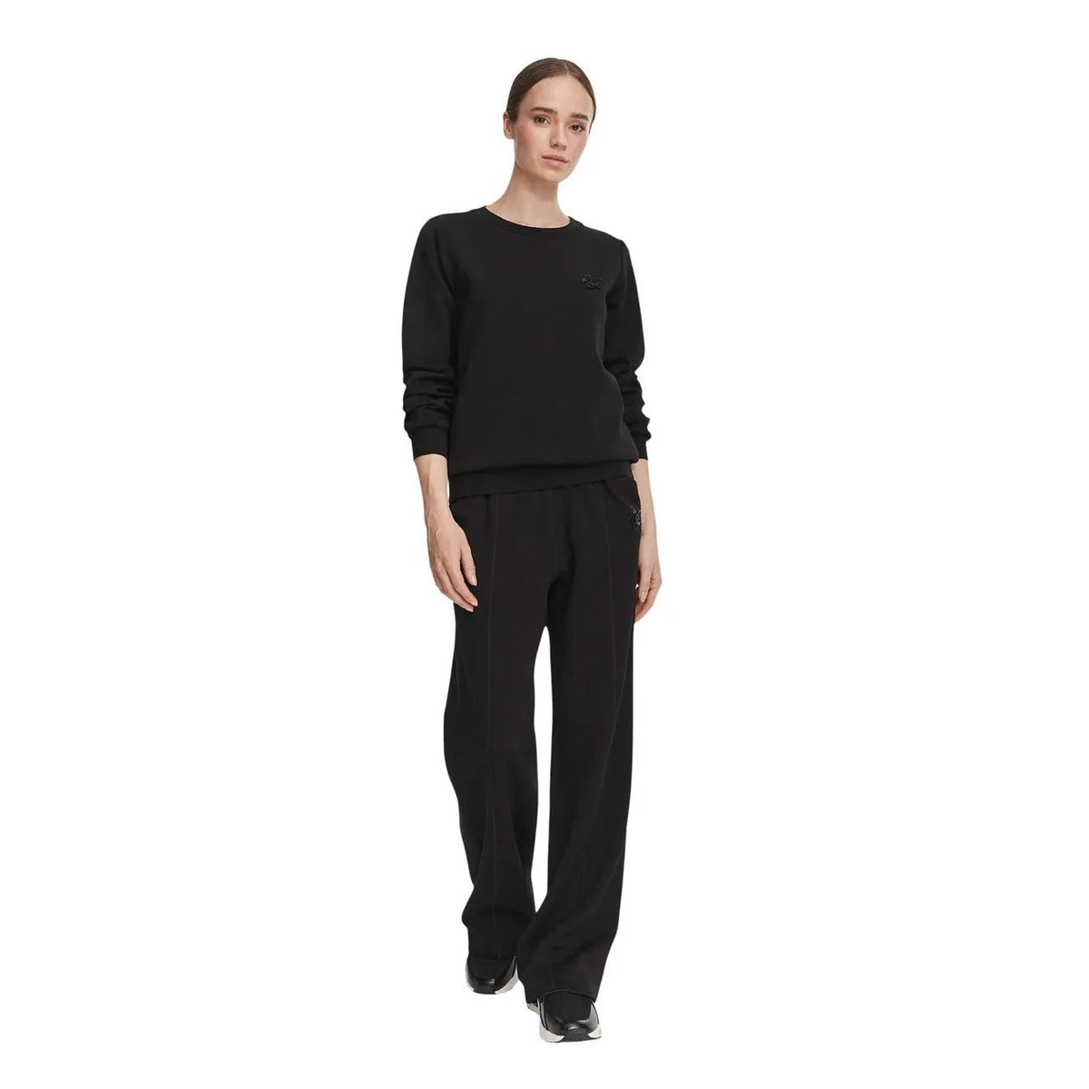 Liu Jo Women Black Trousers Premium Blend For Effortless Everyday Wear by Liu Jo