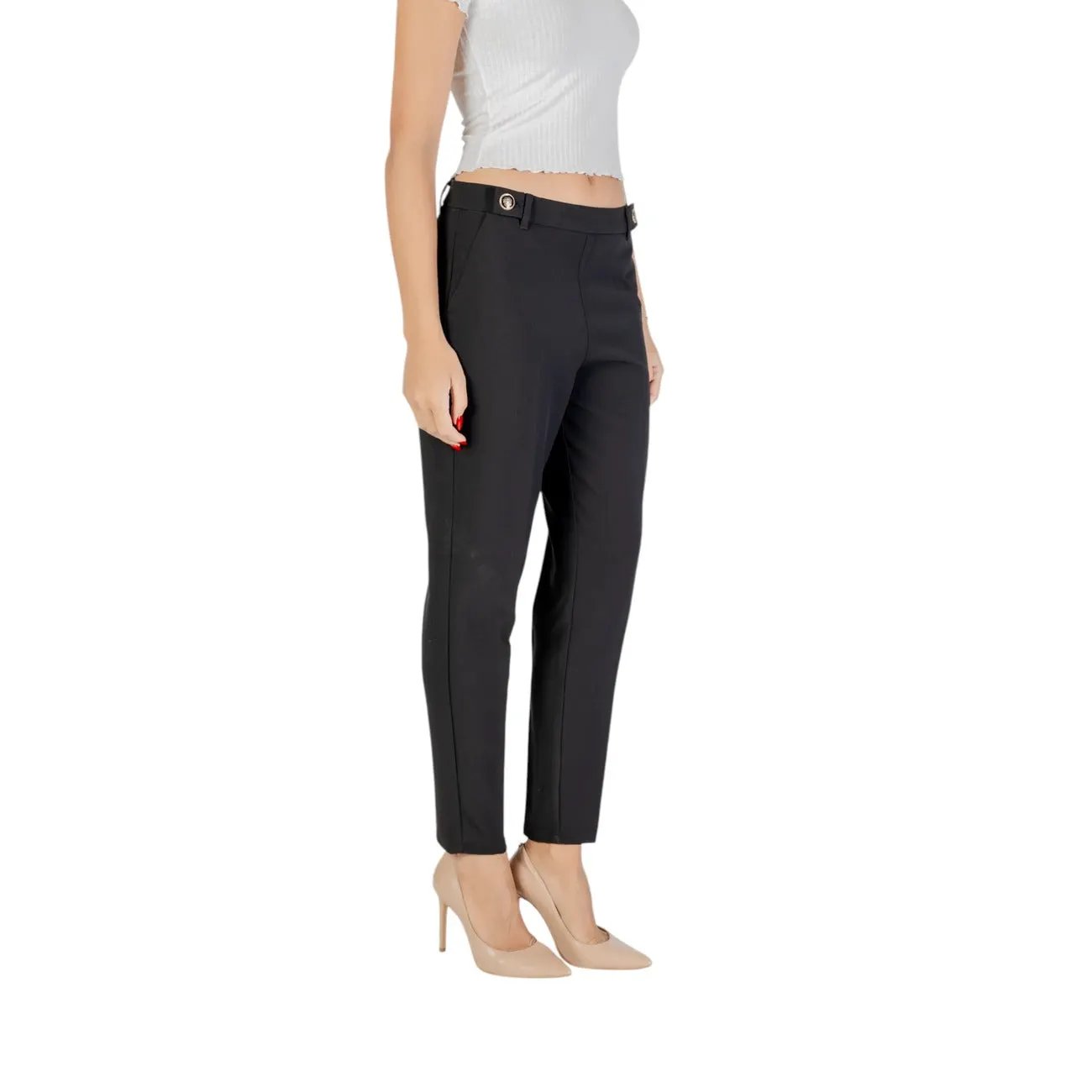 Only Premium Women Trousers Flattering Black Stretch Everyday Wear by Only