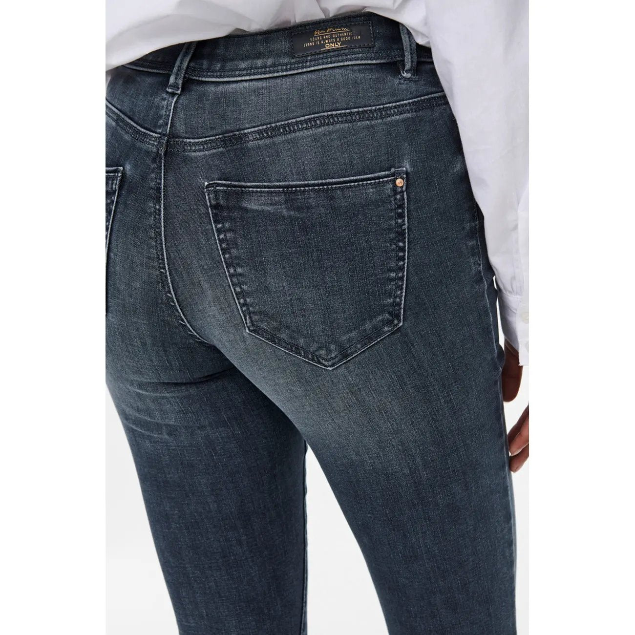 Only Women Blue Stretch Skinny Jeans Classic Comfortable Denim Style by Only