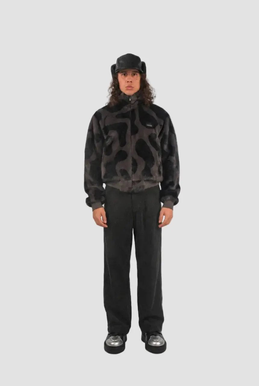 Camouflage Fleece Zip Jacket by Hideout