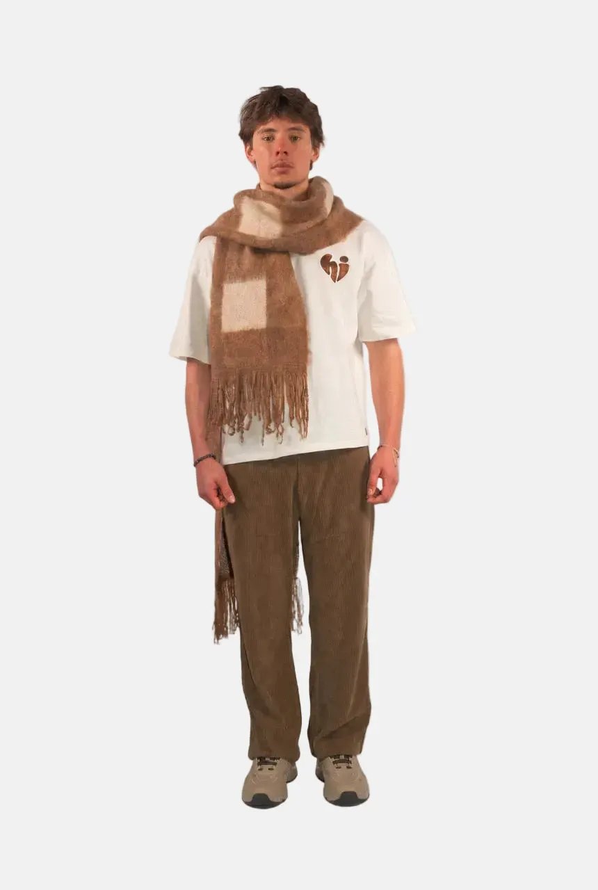 Plaid Fringe Scarf by Hideout