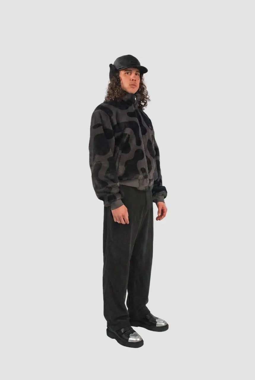 Camouflage Fleece Zip Jacket by Hideout